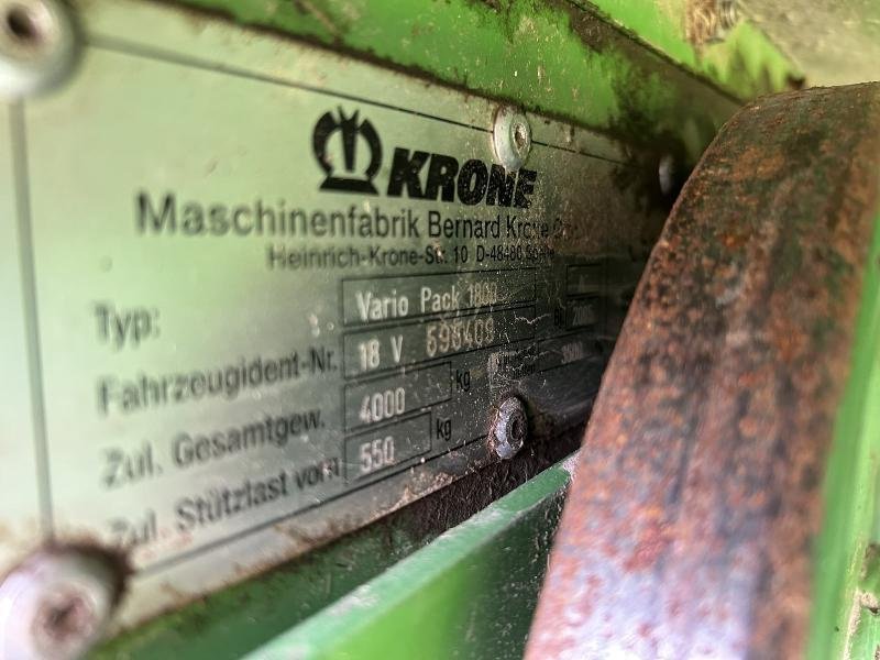 Rundballenpresse Türe ait Krone VARIO PACK 1800, Gebrauchtmaschine içinde LANDIVISIAU (resim 8)