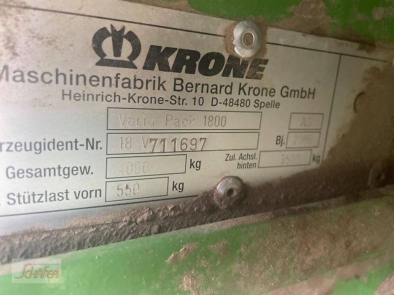 Rundballenpresse типа Krone VarioPack 1800 MultiCut, Gebrauchtmaschine в Runkel-Ennerich (Фотография 2)