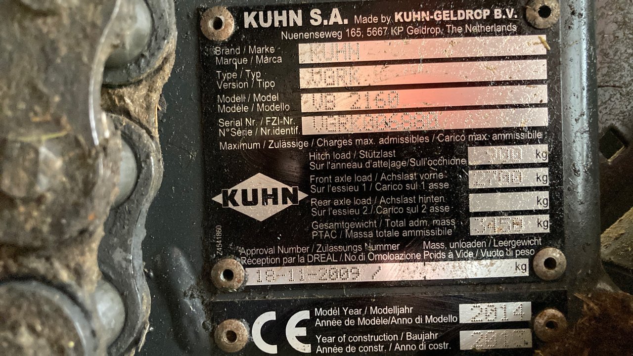 Rundballenpresse tip Kuhn VB2160, Gebrauchtmaschine in CORMENON (Poză 7)