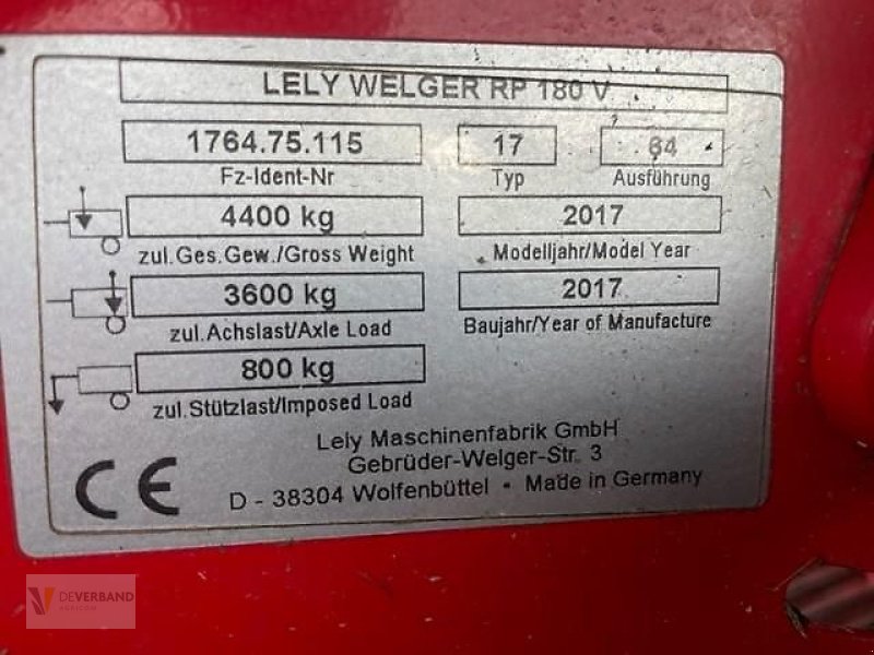 Rundballenpresse typu Lely RP 180 V, Gebrauchtmaschine w Colmar-Berg (Zdjęcie 10)