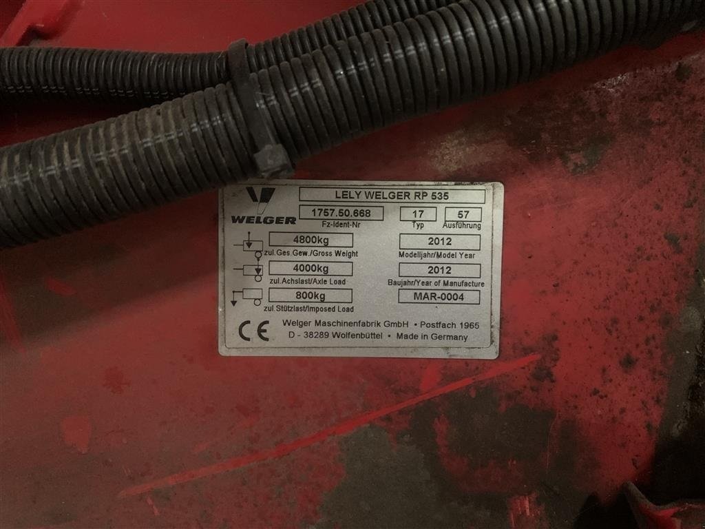 Rundballenpresse tip Lely RP 535 Master, Gebrauchtmaschine in Viborg (Poză 5)