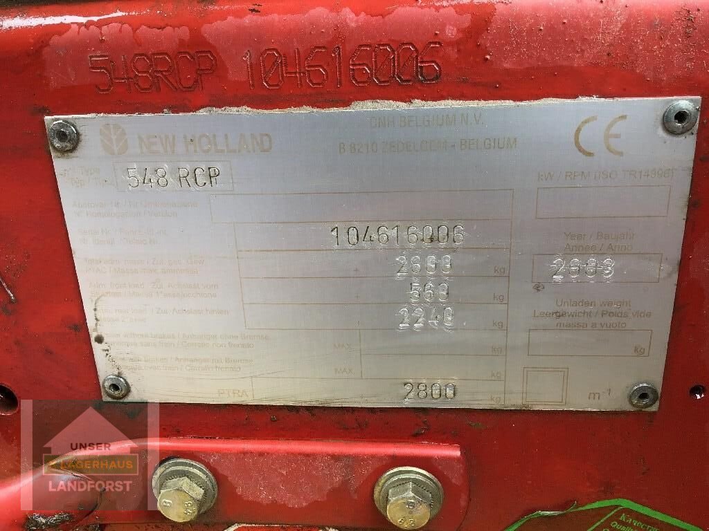 Rundballenpresse tipa New Holland 548 RCP, Gebrauchtmaschine u Murau (Slika 8)