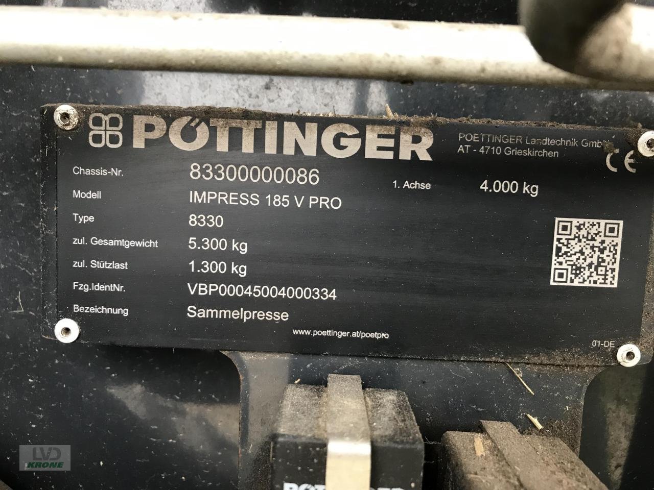 Rundballenpresse του τύπου Pöttinger Impress 185 V Pro, Gebrauchtmaschine σε Alt-Mölln (Φωτογραφία 3)