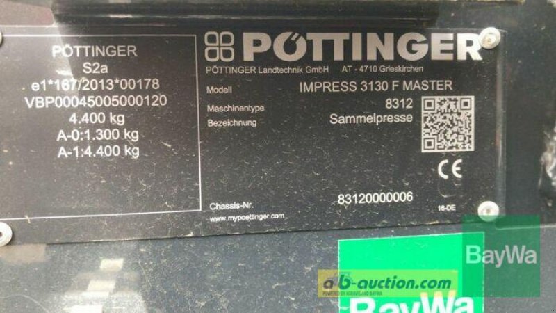 Rundballenpresse a típus Pöttinger IMPRESS 3130 F MASTER, Gebrauchtmaschine ekkor: Mindelheim (Kép 31)