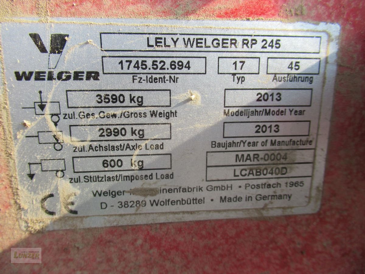 Rundballenpresse des Typs Welger Lely 245 S Profi, Gebrauchtmaschine in Kaumberg (Bild 5)