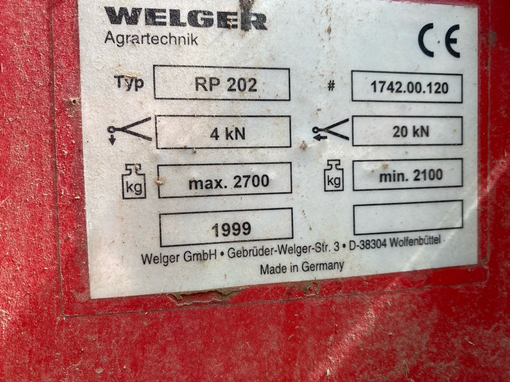 Rundballenpresse typu Welger RP 202 RANGER, Gebrauchtmaschine v UZERCHE (Obrázok 11)