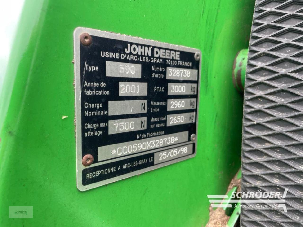 Rundballenwickelgerät typu John Deere 590, Gebrauchtmaschine v Wildeshausen (Obrázok 28)