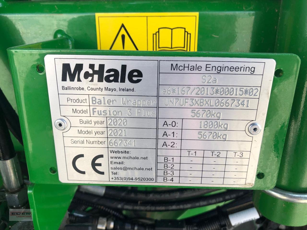 Rundballenwickelgerät typu McHale Fusion 3 Plus, Gebrauchtmaschine v Tuntenhausen (Obrázek 11)