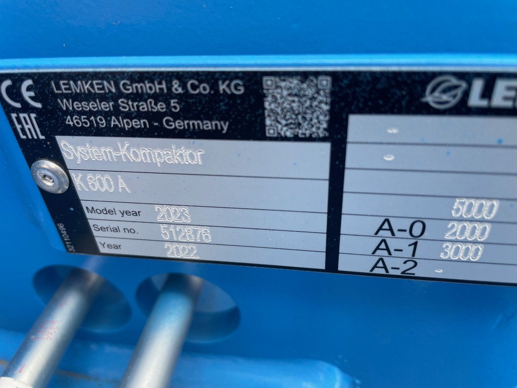 Saatbettkombination/Eggenkombination del tipo Lemken System-Kompaktor K 600 A, Gebrauchtmaschine en Ebeleben (Imagen 3)