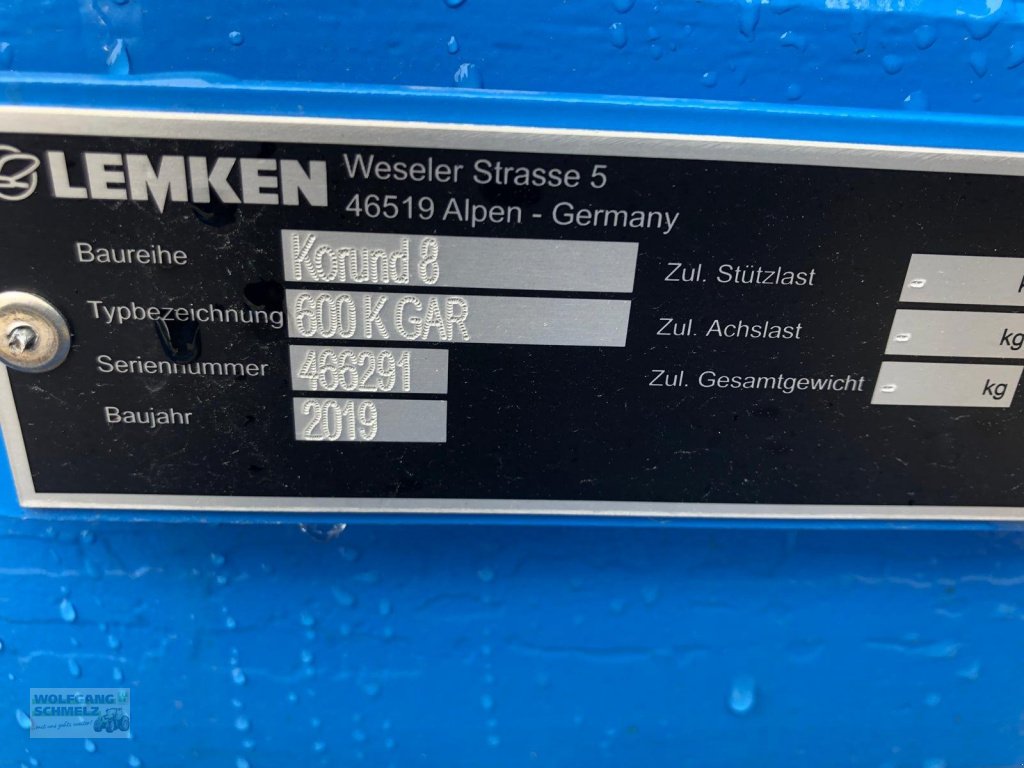 Saatbettkombination des Typs Lemken Korund 8/600 K, Neumaschine in Pocking (Bild 3)