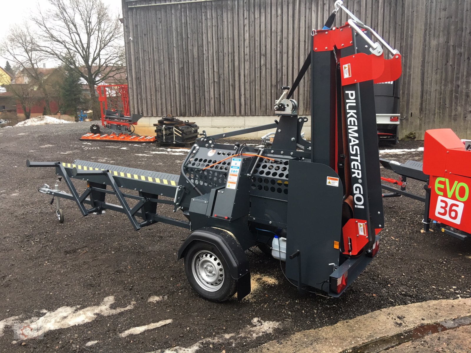 Sägeautomat & Spaltautomat tip Pilkemaster GO 30cm 14 PS Förderband Stammheber, Neumaschine in Tiefenbach (Poză 18)