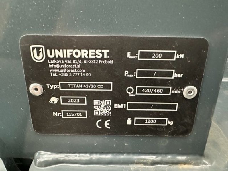 Sägeautomat & Spaltautomat a típus Uniforest Sägespaltautomat Titan 43/20 CD mechanisch, Neumaschine ekkor: Tamsweg (Kép 25)