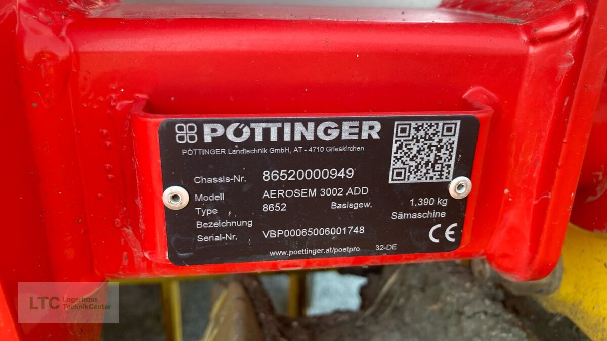 Sämaschine tip Pöttinger Aerosem 3002 ADD + Lion 303, Gebrauchtmaschine in Eggendorf (Poză 13)