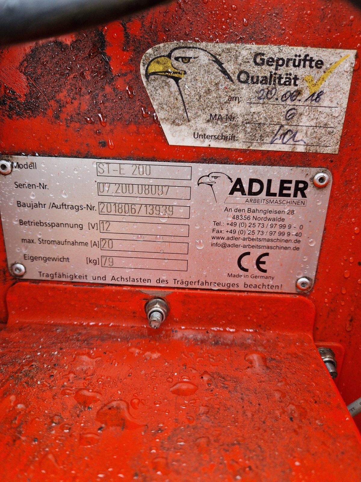 Sandstreuer & Salzstreuer du type Adler Arbeitsmaschinen ST-E 200, Gebrauchtmaschine en Allershausen (Photo 2)