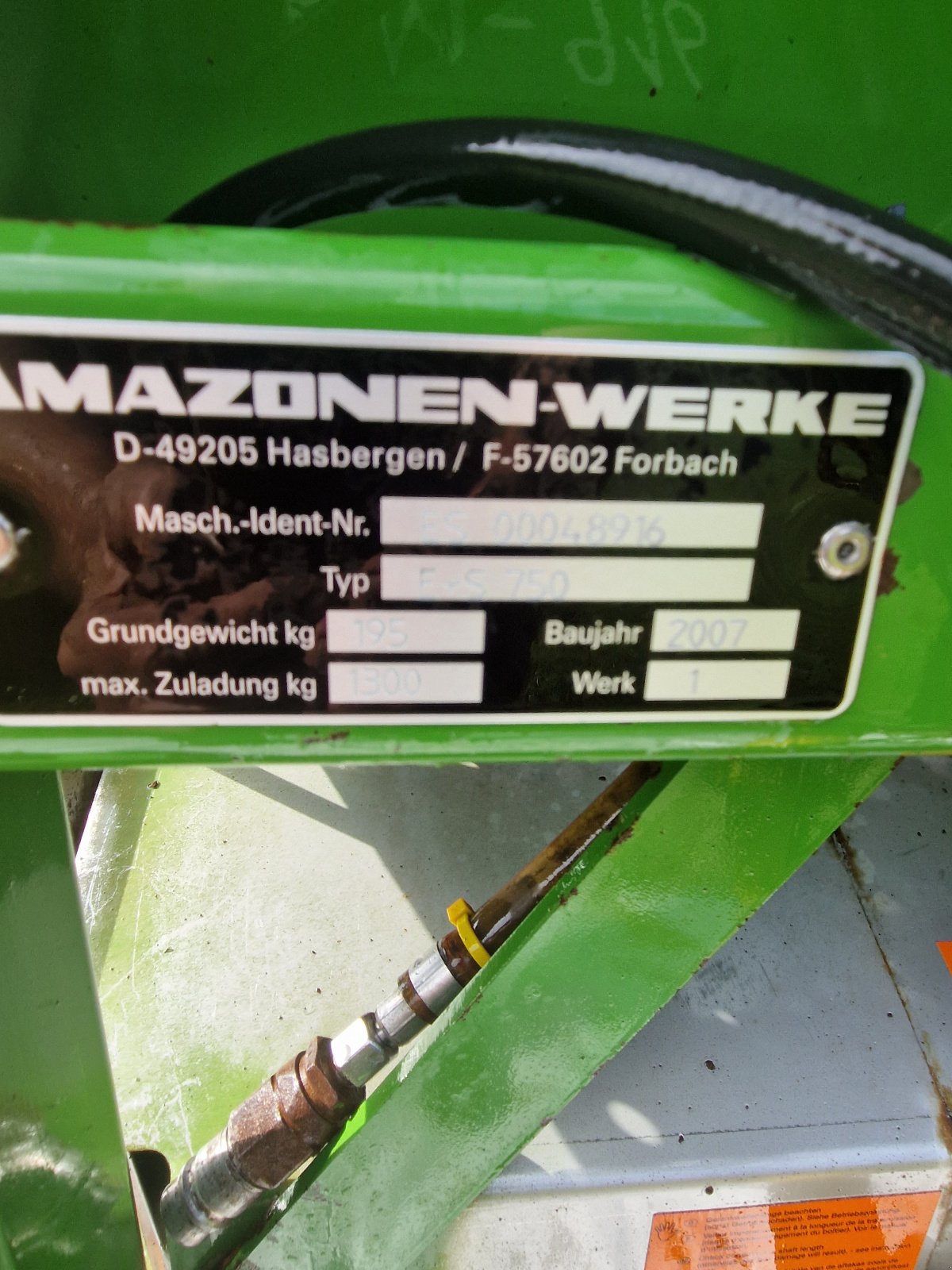 Sandstreuer & Salzstreuer Türe ait Amazone Amazone E+S 750, Gebrauchtmaschine içinde Allershausen (resim 4)