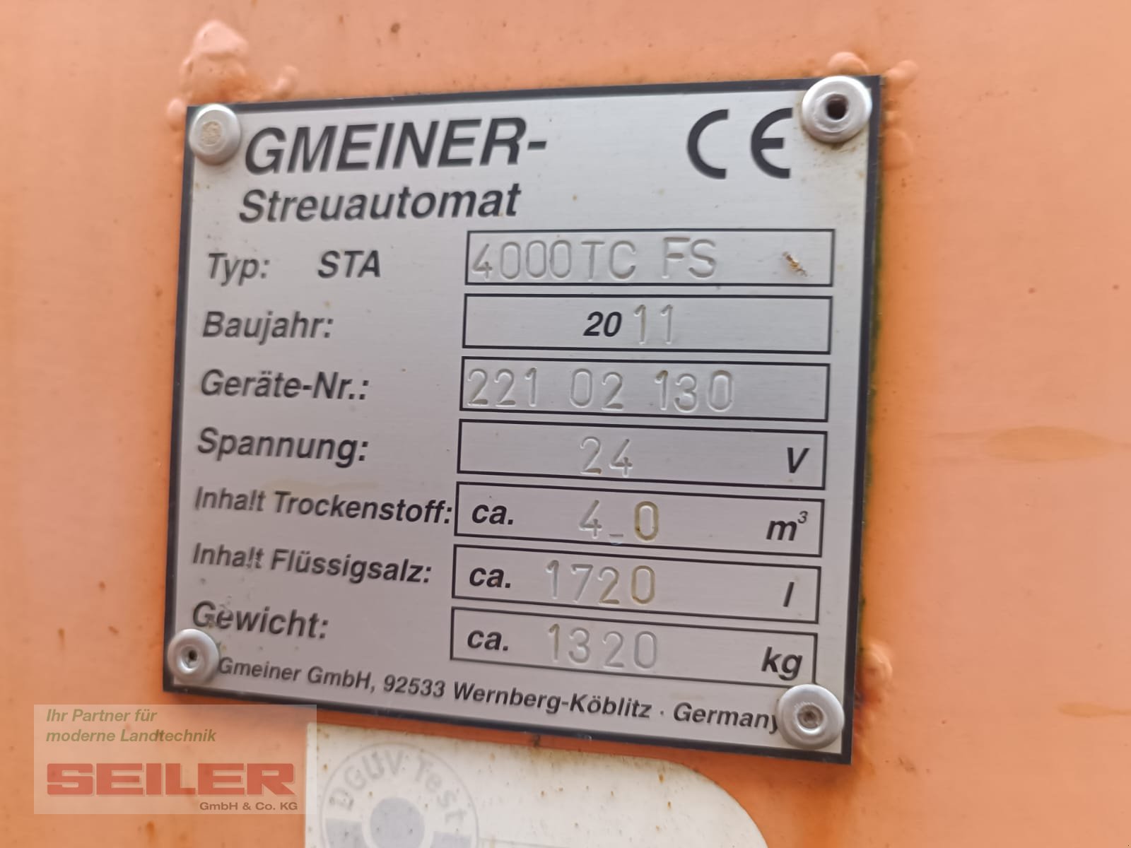 Sandstreuer & Salzstreuer of the type Bucher STA 4000 TC FS / Gmeiner Yeti 4000 W ECON Streuautomat, Gebrauchtmaschine in Parsberg (Picture 10)