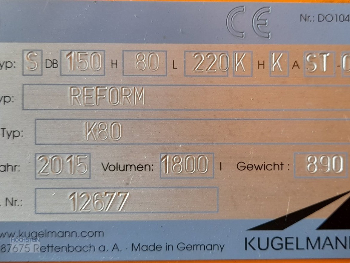 Sandstreuer & Salzstreuer Türe ait Kugelmann Duplex Inox, Gebrauchtmaschine içinde Heidelberg - Rohrbach Süd (resim 6)