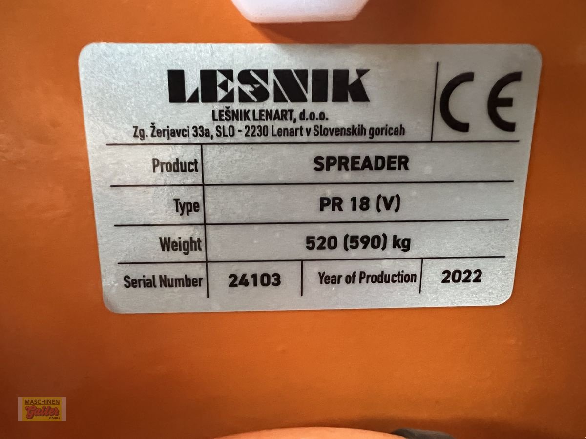 Sandstreuer & Salzstreuer typu Lesnik PR18 Selbstlade-Tellerstreuer 1000Liter, Neumaschine v Kötschach (Obrázok 10)