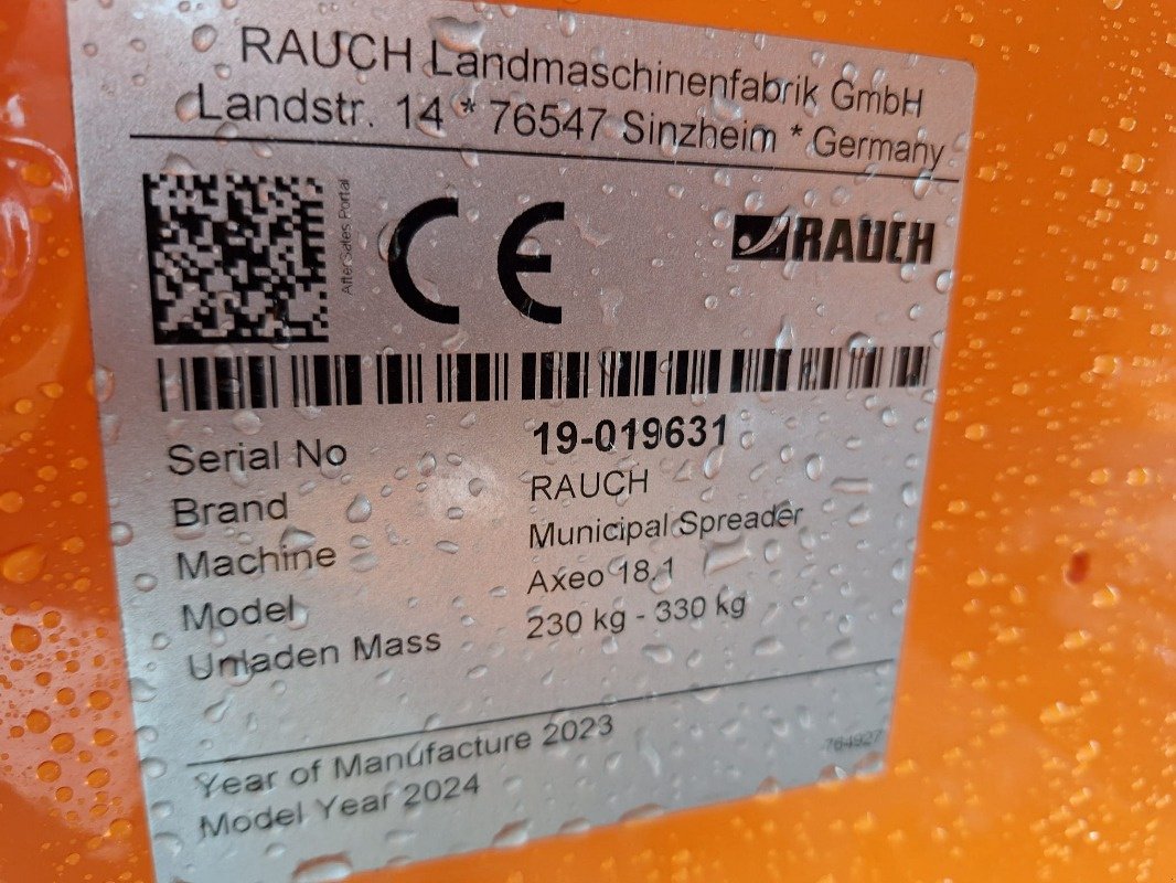 Sandstreuer & Salzstreuer Türe ait Rauch AXEO 18.1 H, Neumaschine içinde Sittensen (resim 11)