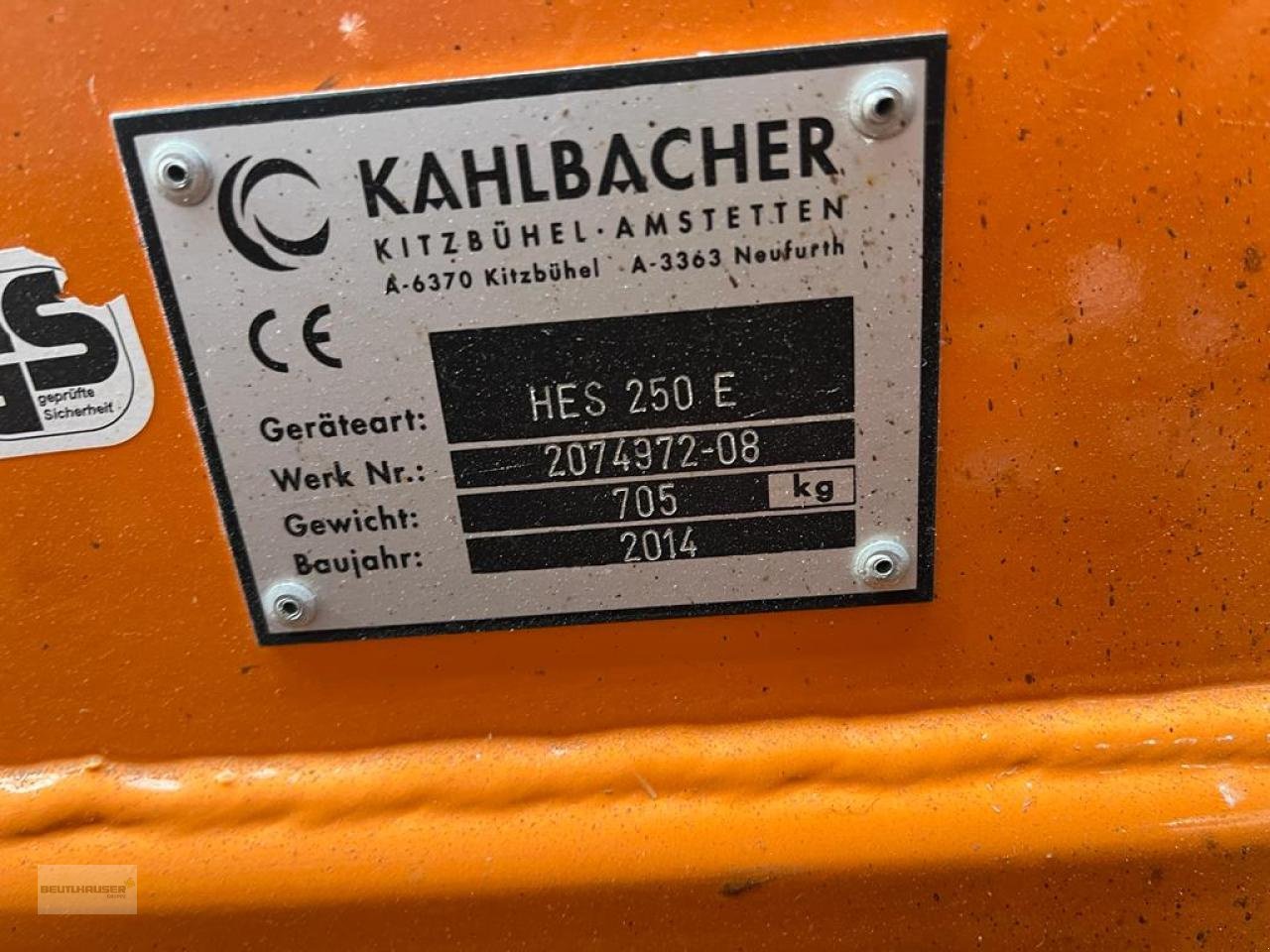 Sandstreuer & Salzstreuer del tipo Sonstige Kahlbacher Schneepflug HES 250E, Gebrauchtmaschine en Hagelstadt (Imagen 4)