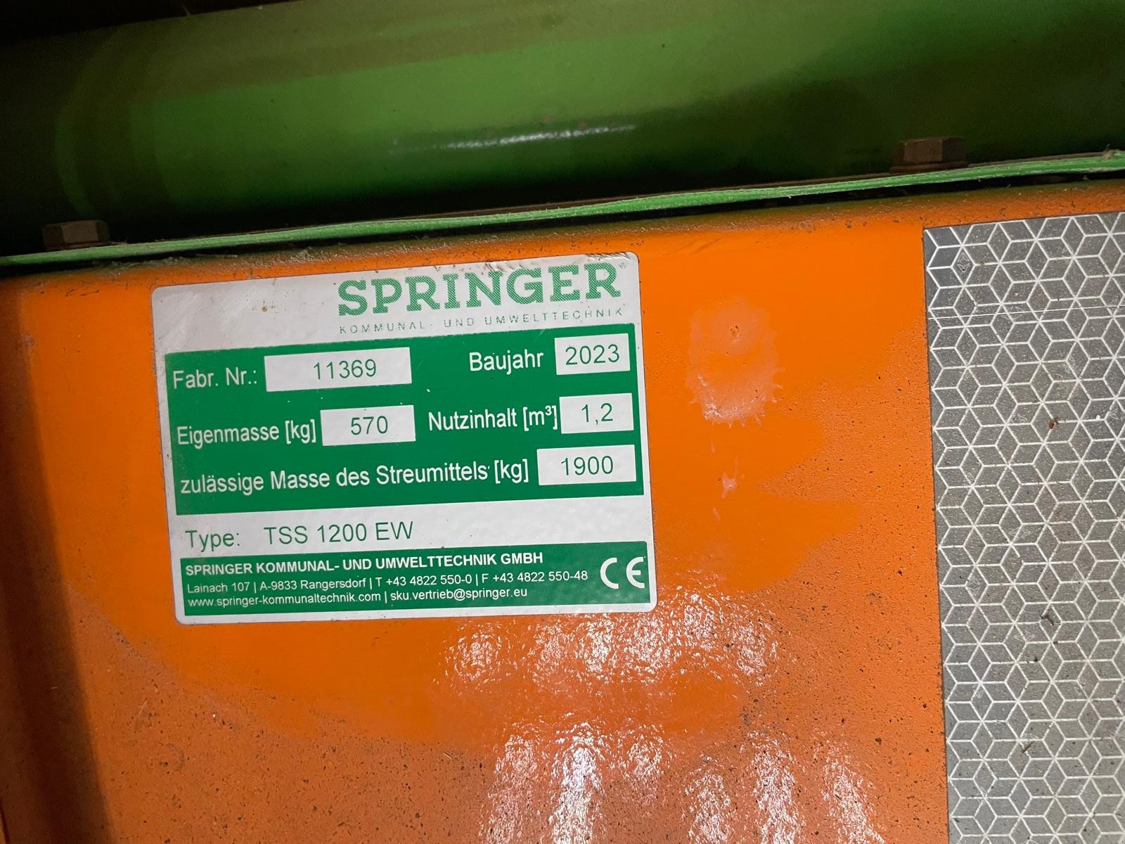 Sandstreuer & Salzstreuer del tipo Springer TSS 1200, Gebrauchtmaschine In Tenneck (Immagine 7)