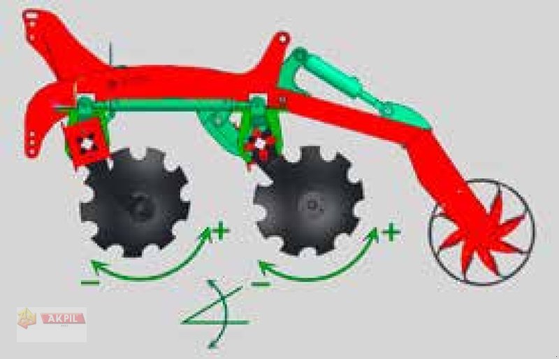 Scheibenegge del tipo Akpil Bison 30 hydr. Winkelverstellung, Neumaschine In Neumarkt (Immagine 2)