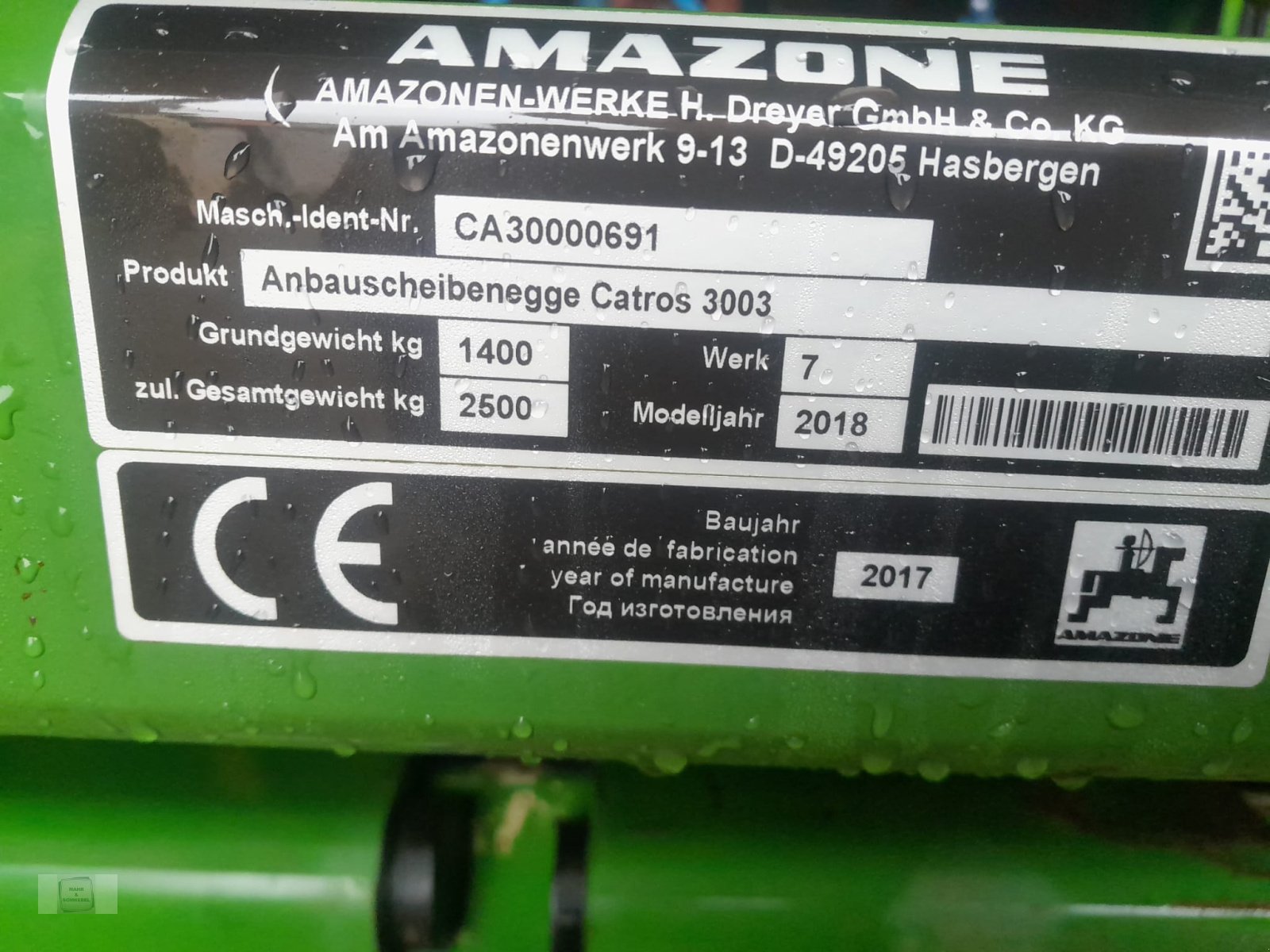 Scheibenegge от тип Amazone Catros + 3003 Special, Gebrauchtmaschine в Gross-Bieberau (Снимка 13)