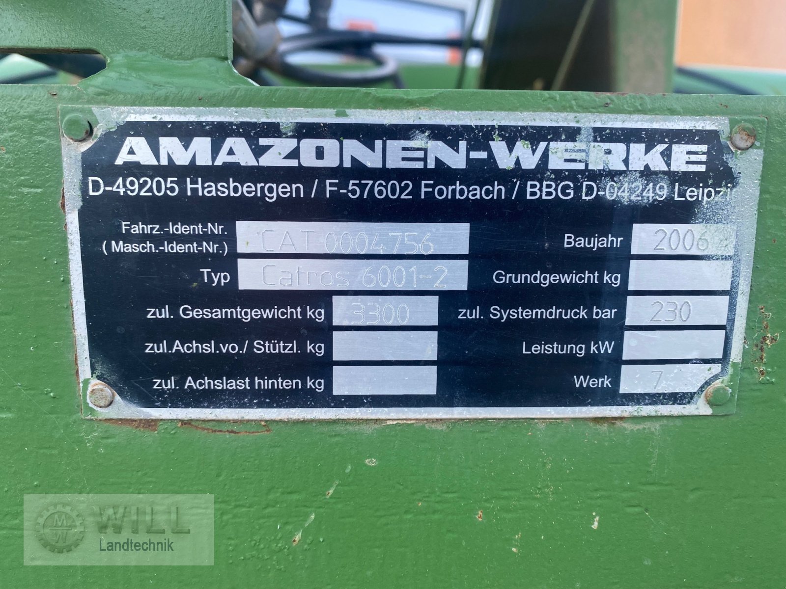 Scheibenegge del tipo Amazone CATROS 6000-2, Gebrauchtmaschine In Rudendorf (Immagine 4)