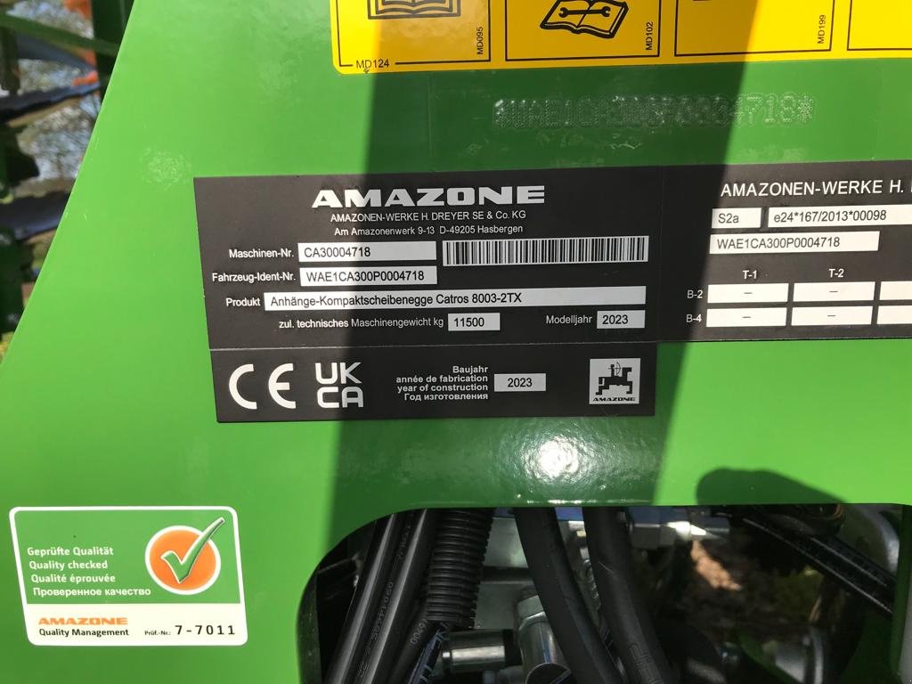 Scheibenegge del tipo Amazone Catros+ 8003-2TX, Neumaschine en Werther (Imagen 5)