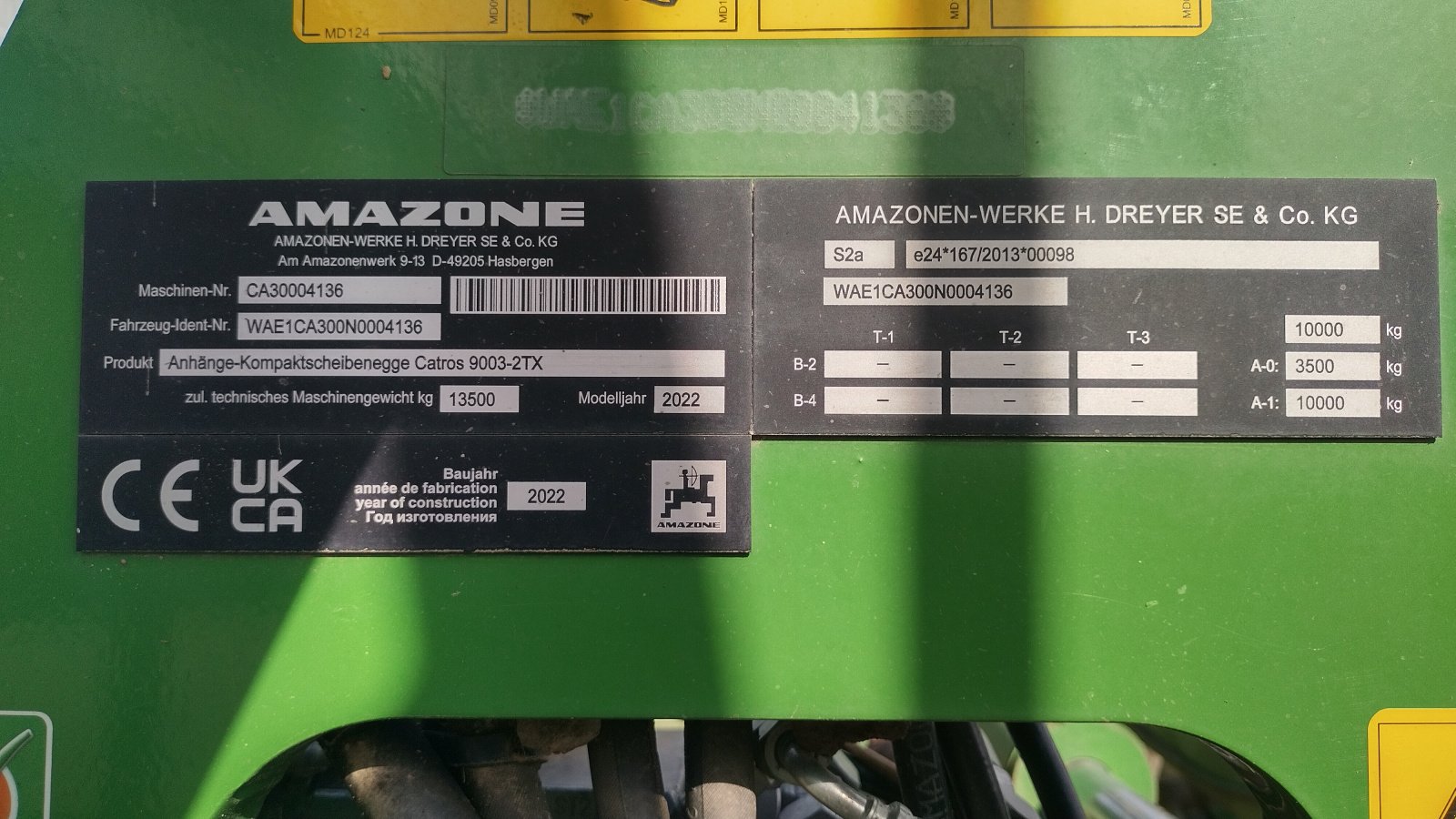 Scheibenegge del tipo Amazone catros +9003 - 2tx, Gebrauchtmaschine In Kladruby (Immagine 3)