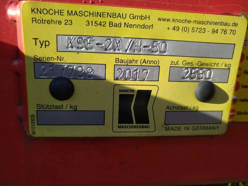 Scheibenegge del tipo Knoche KSE-2X /H50, Gebrauchtmaschine en Liebenwalde (Imagen 17)