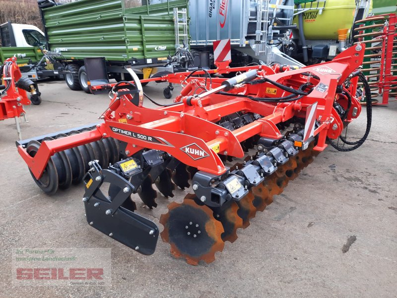 Scheibenegge van het type Kuhn Optimer L 500 R T-Liner, Gebrauchtmaschine in Ansbach (Foto 1)