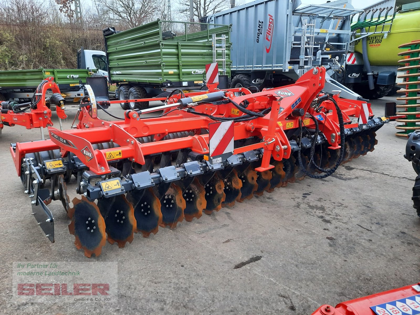 Scheibenegge van het type Kuhn Optimer L 500 R T-Liner, Gebrauchtmaschine in Ansbach (Foto 2)