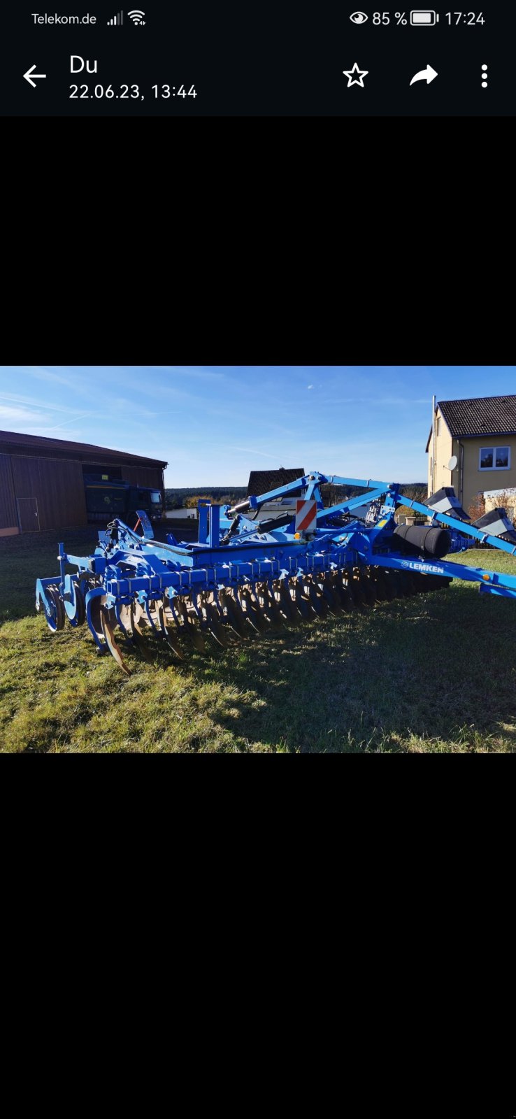 Scheibenegge del tipo Lemken Rubin 9/600 KUA, Gebrauchtmaschine en Rehau (Imagen 2)