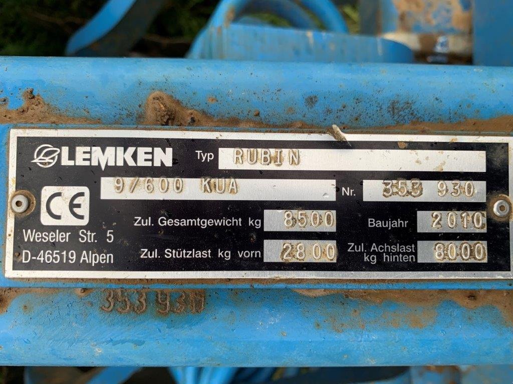 Scheibenegge of the type Lemken Rubin 9/600 KUA, Gebrauchtmaschine in Martinsheim (Picture 2)