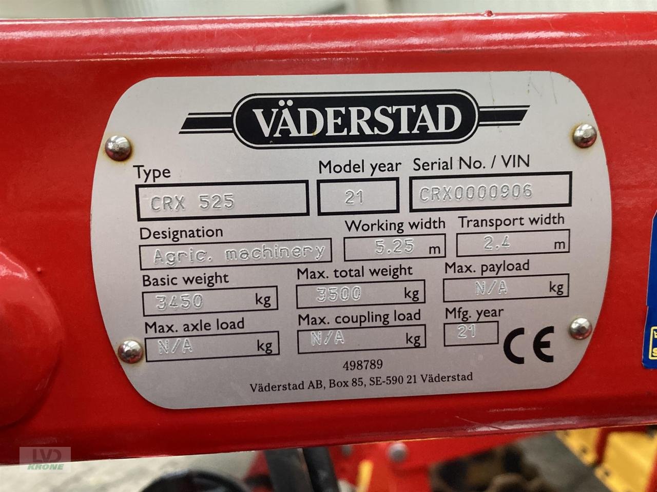 Scheibenegge del tipo Väderstad CRX 525, Gebrauchtmaschine en Spelle (Imagen 9)