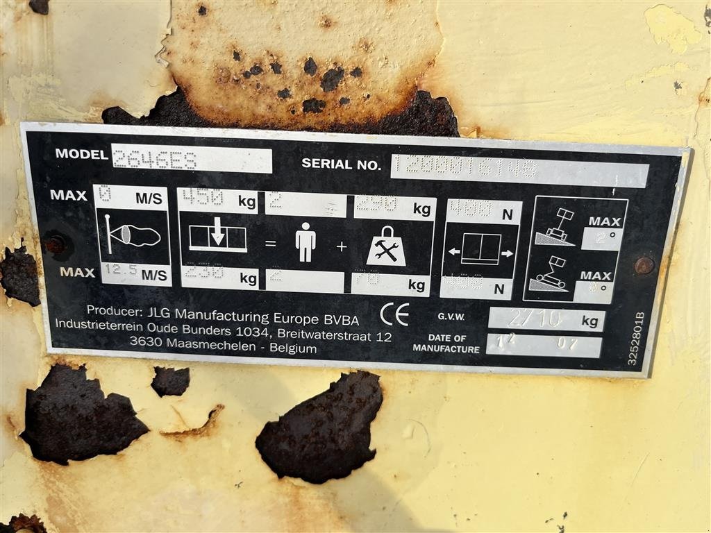 Scherenarbeitsbühne typu JLG 2646E3 2700kg sax lift., Gebrauchtmaschine w Rønnede (Zdjęcie 4)
