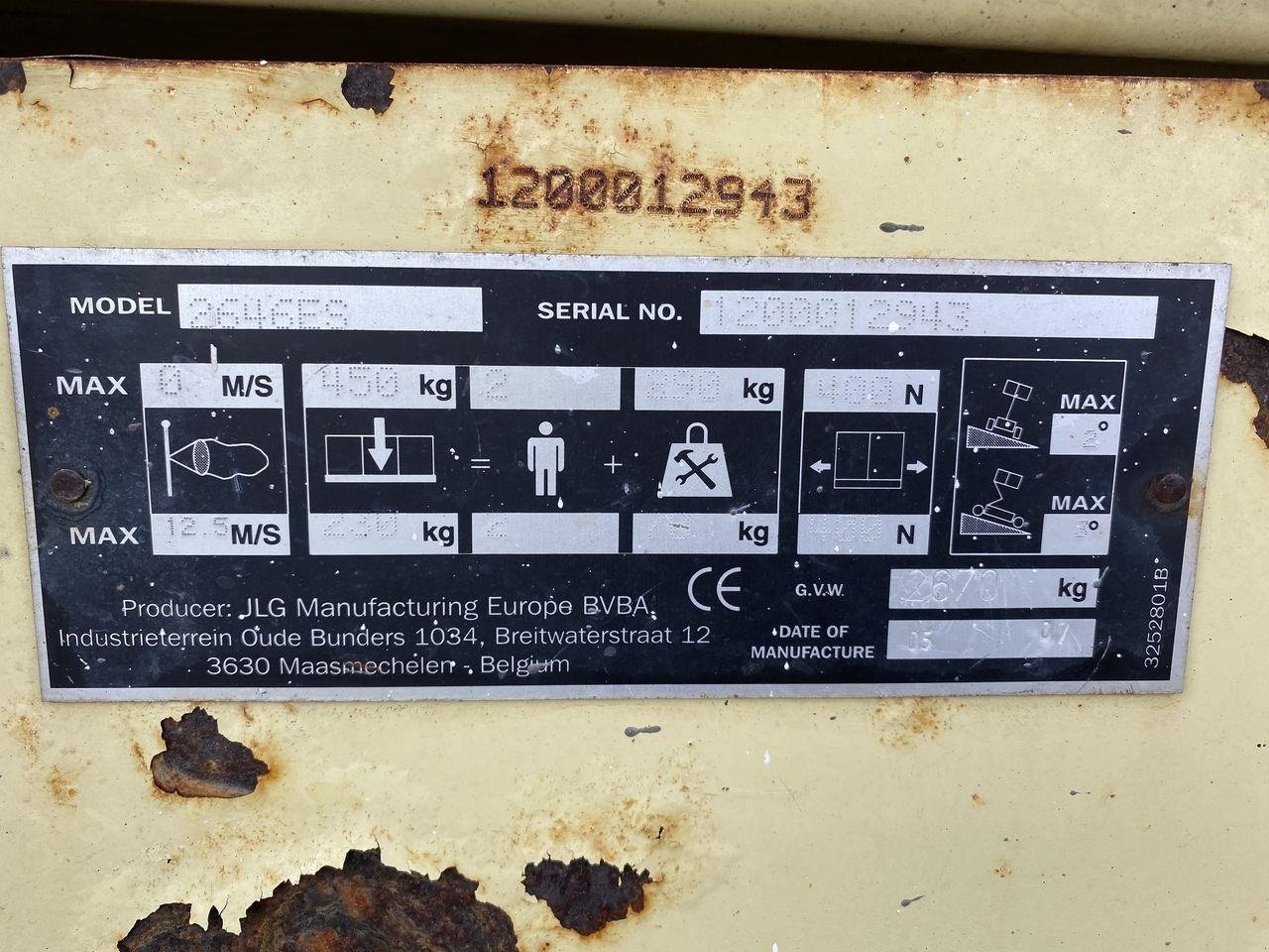 Scherenarbeitsbühne del tipo JLG 2646ES, Gebrauchtmaschine en Skive (Imagen 8)