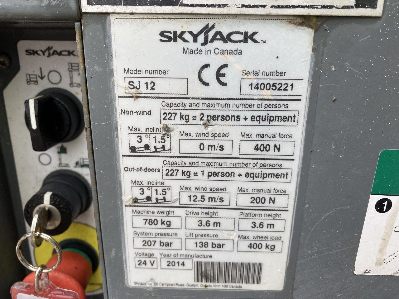 Scherenarbeitsbühne типа Skyjack SJ12, Gebrauchtmaschine в Skive (Фотография 8)