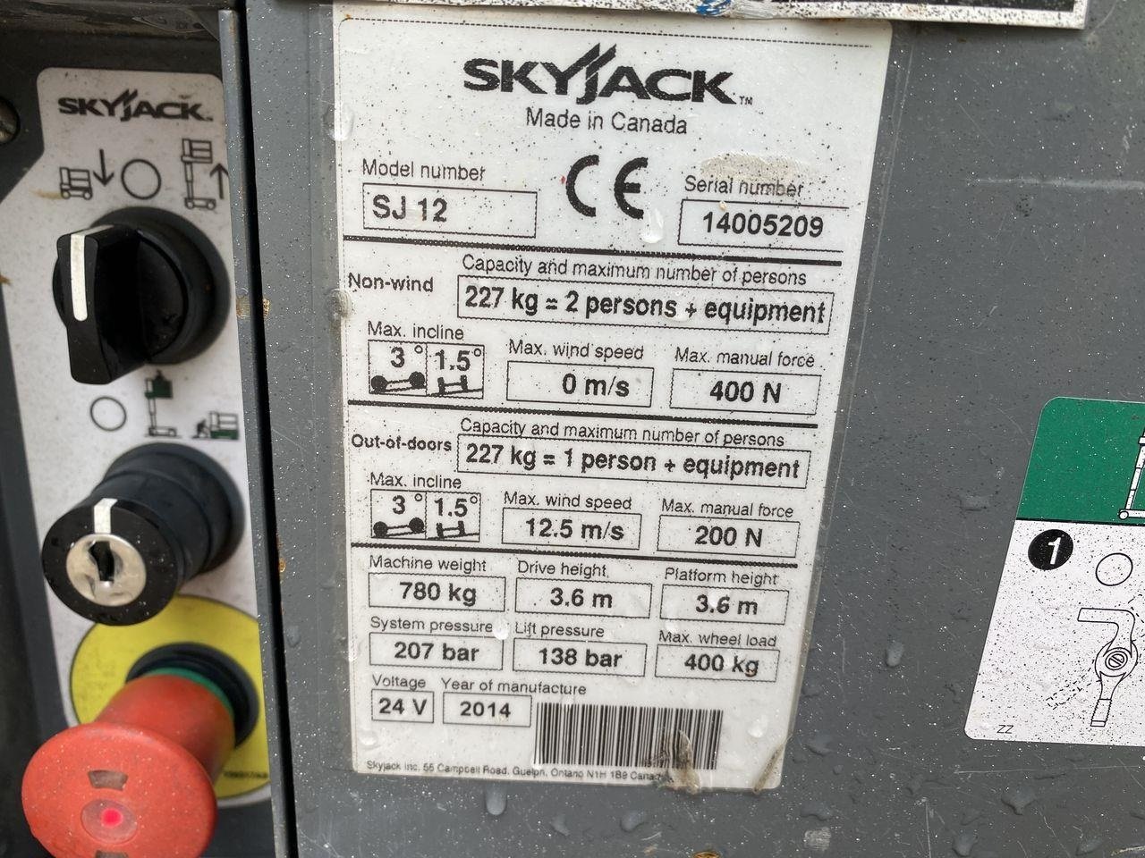 Scherenarbeitsbühne typu Skyjack SJ12, Gebrauchtmaschine w Skive (Zdjęcie 8)