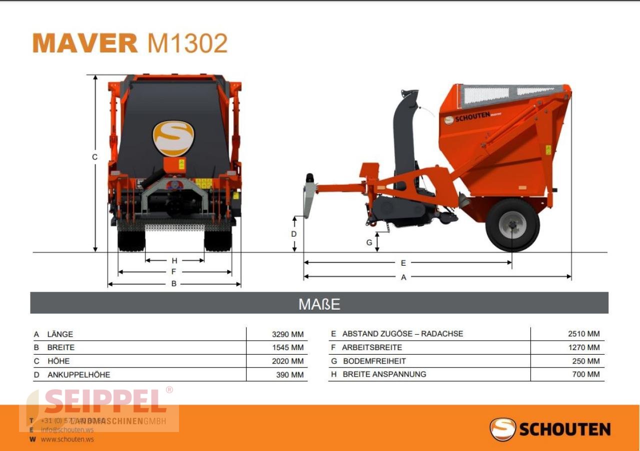 Schlegelmäher typu Schouten Maver M1302, Neumaschine w Groß-Umstadt (Zdjęcie 6)