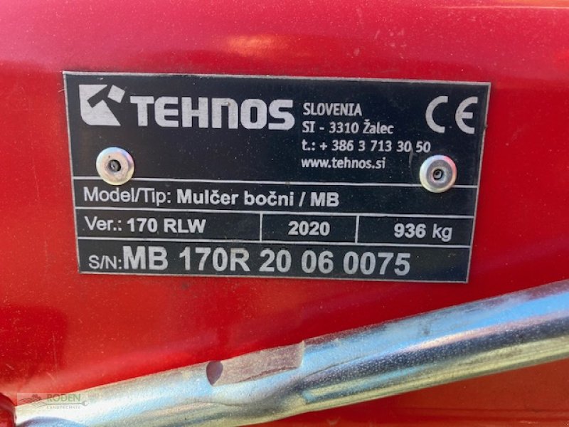 Schlegelmäher του τύπου Tehnos MB 170 RLW, Gebrauchtmaschine σε Lensahn (Φωτογραφία 5)