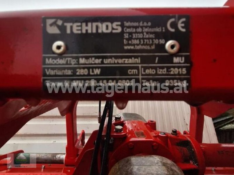 Schlegelmäher du type Tehnos MU 280 LW, Gebrauchtmaschine en Klagenfurt (Photo 1)