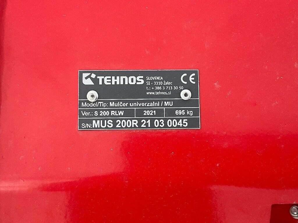 Schlegelmäher del tipo Tehnos MUS 200R, Gebrauchtmaschine en Pasching (Imagen 6)