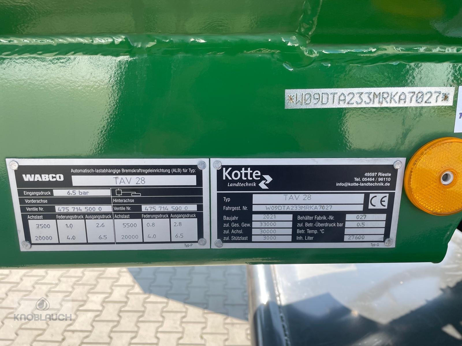 Schleudertankwagen tip Kotte TAV 28, Gebrauchtmaschine in Ringsheim (Poză 10)