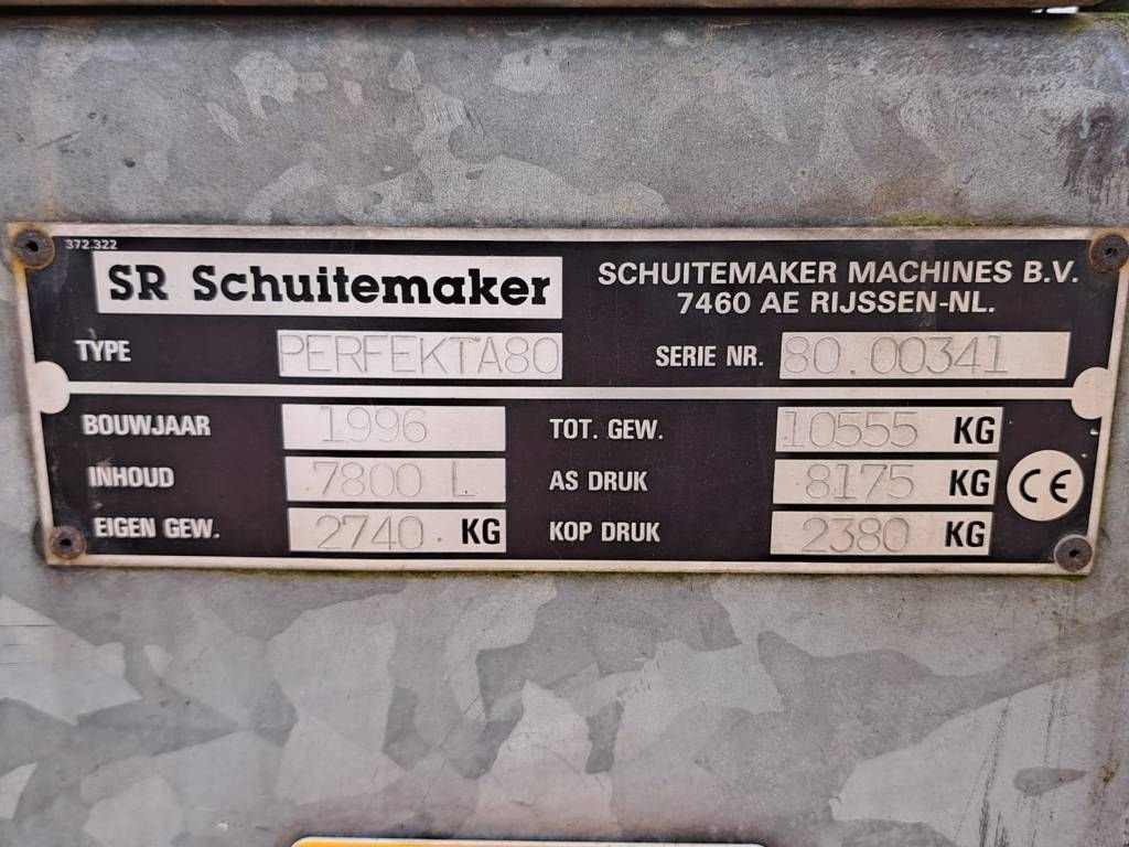 Schleudertankwagen typu Schuitemaker Perfekta 80, Gebrauchtmaschine w Borne (Zdjęcie 5)