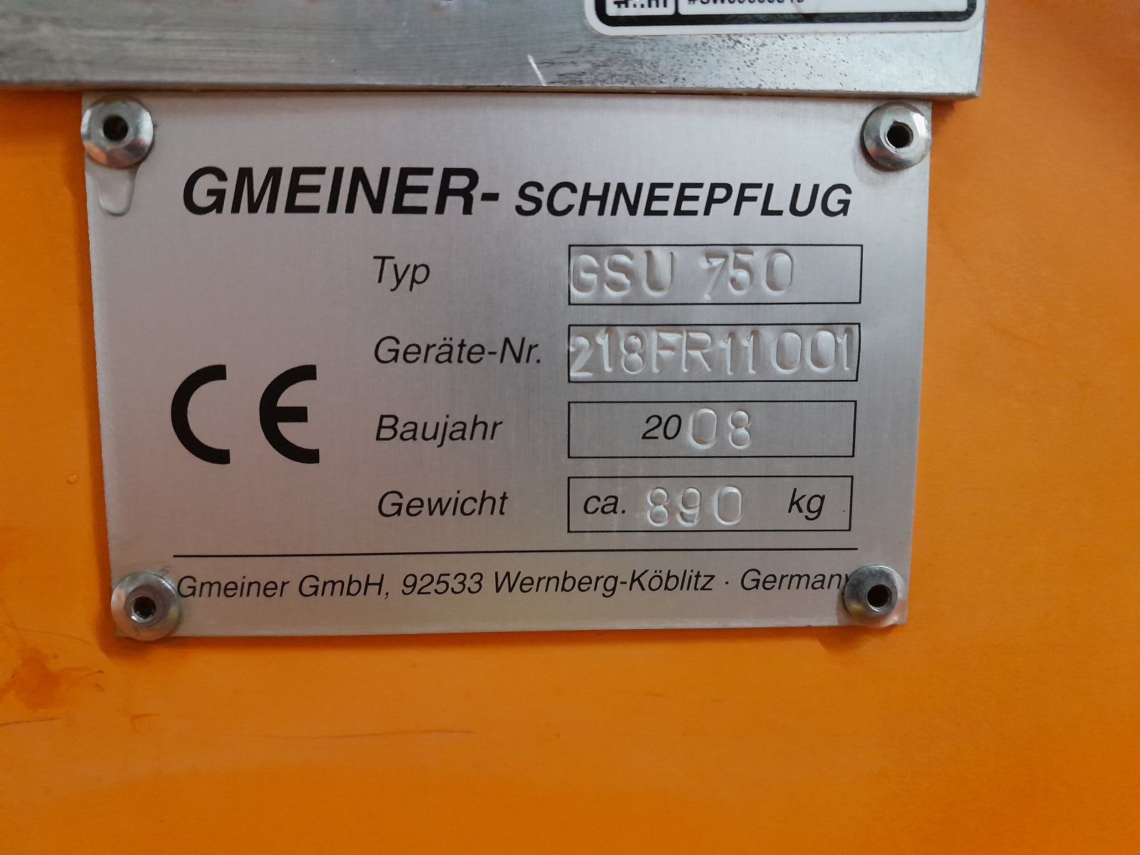 Schneefräse typu Gmeiner Kahlbacher GSU750, Gebrauchtmaschine v Ludweis (Obrázek 7)