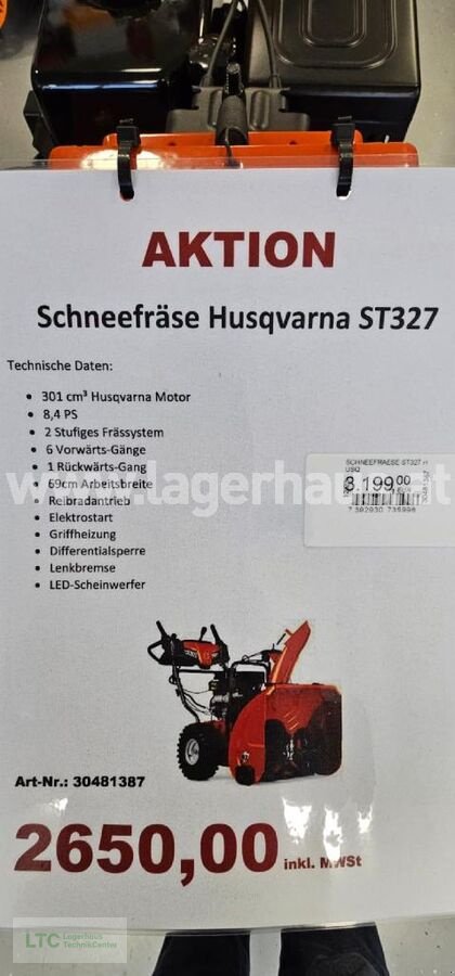 Schneefräse del tipo Husqvarna ST327, Neumaschine In Schärding (Immagine 2)