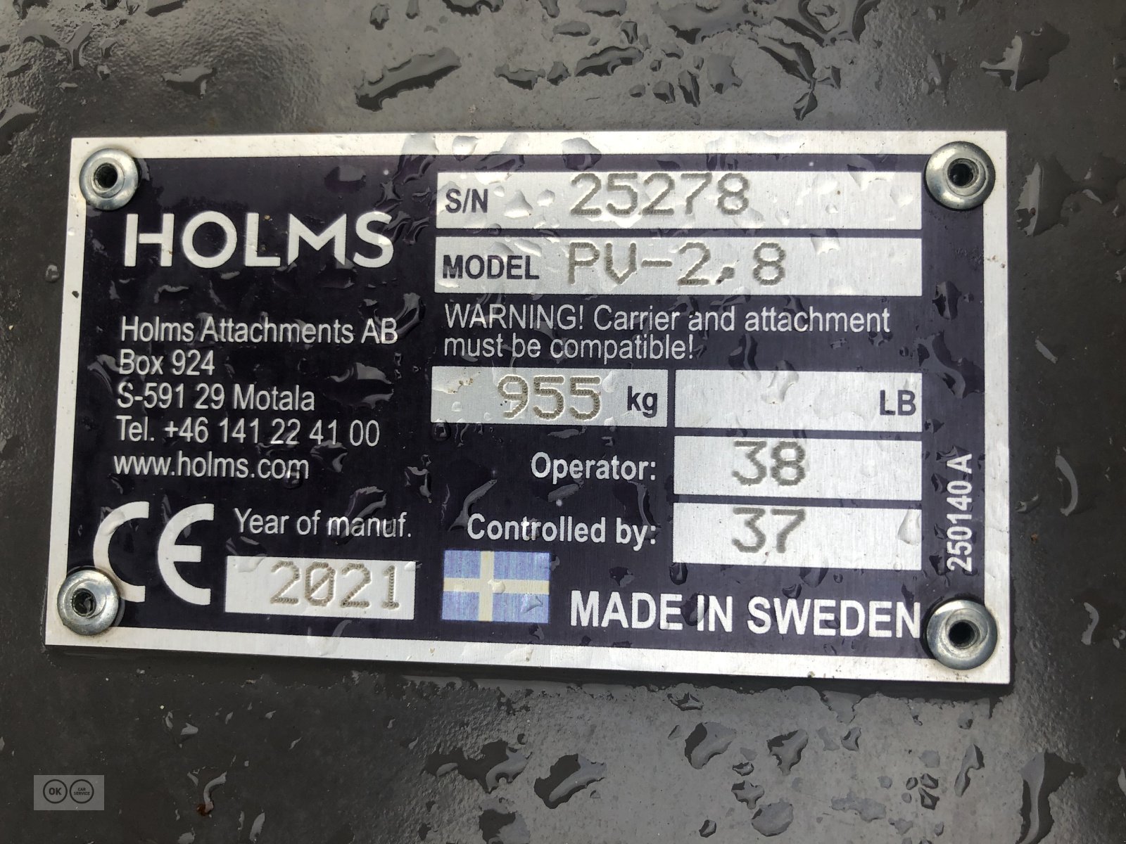 Schneepflug типа Holms PV28, Gebrauchtmaschine в Titisee-Neustadt (Фотография 3)