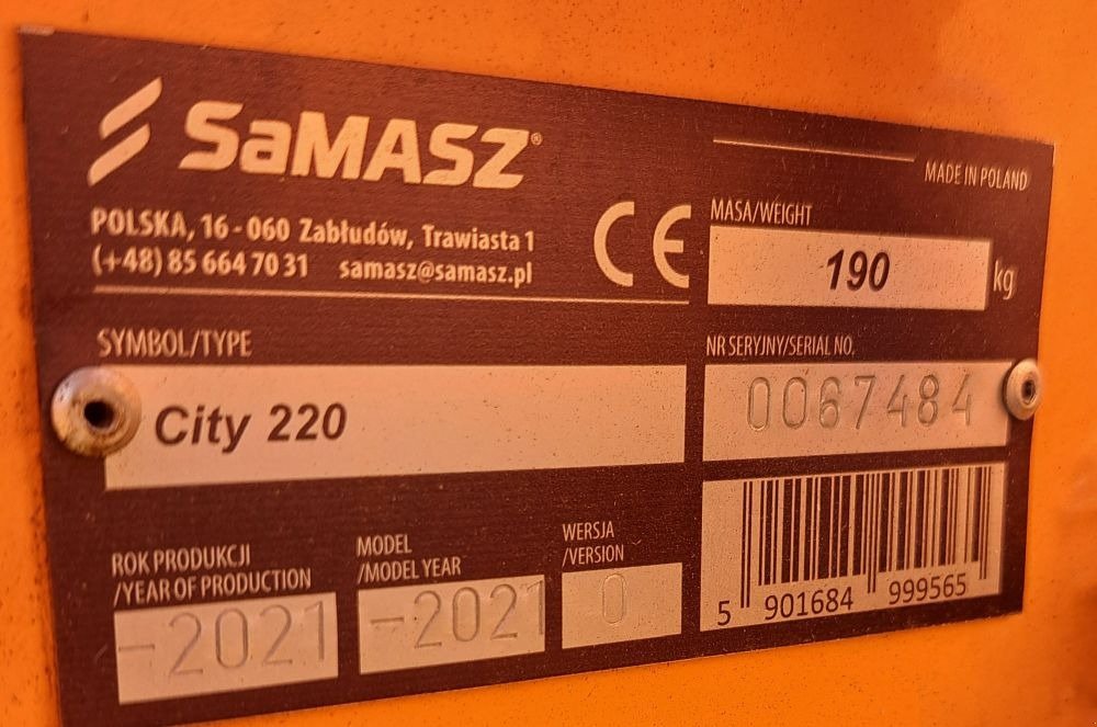 Schneepflug от тип SaMASZ Vario City 220, Gebrauchtmaschine в Freiberg (Снимка 6)